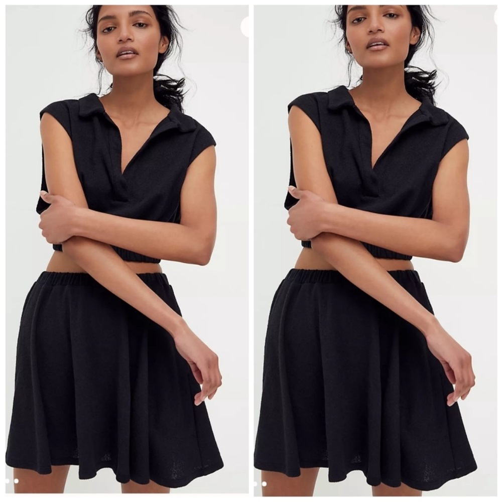 Free People Beach Ace Set XS Black